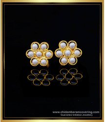 ERG1191 - Elegant Party Wear Gold Plated High Quality Pearl Studs Earring Online