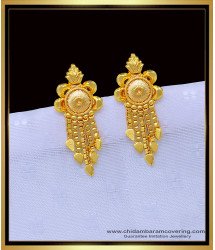 ERG1198 - One Gram Gold Office Wear Gold Design Simple Earrings for Ladies 