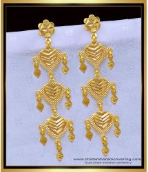 ERG1203 - New Design Heart Design Long Dangle Earrings Imitation Jewellery