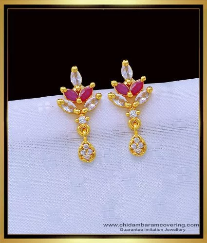 6 Best Fancy 1 Gram Gold Earrings for Daily Use - People choice