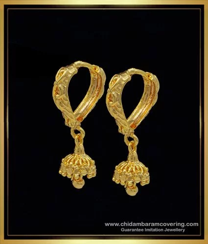 Buy Traditional Gold Pattern Function Wear Medium Size White Stone Jimiki  Design