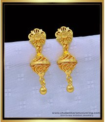 ERG1233 - Unique Gold Design Daily Wear One Gram Gold Earrings Buy Online