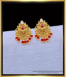 ERG1236 - New Fashion One Gram Gold High Quality Ad Stone Crystal Stud Earring Online