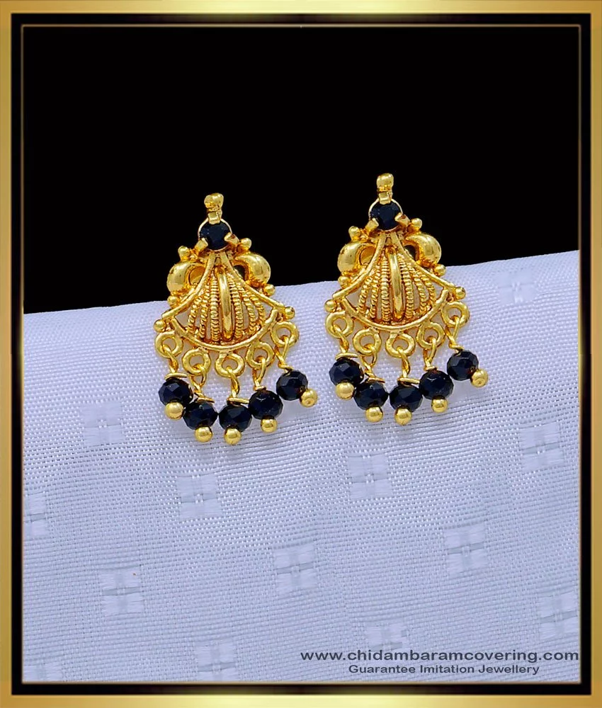 Buy Black Long Earrings for Girls and Women. Online In India At Discounted  Prices