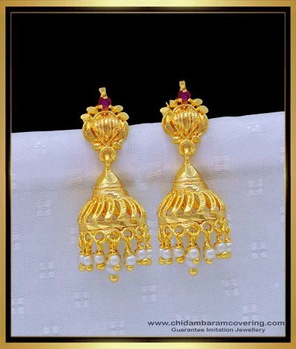 Latest Heavy Weight Gold Earrings Designs - People choice