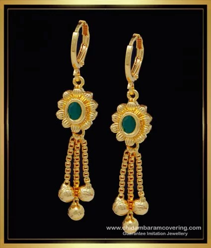 One gram Gold Gold-plated alloy jhumki Earrings for women