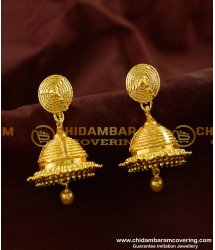 ERG128 - Traditional South Indian Umbrella Jhumkas In Gold Plated Buy Online