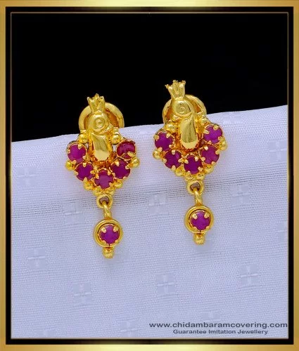 1 Gram Gold Earrings - Buy 1 Gram Gold Earrings online at Best Prices in  India | Flipkart.com