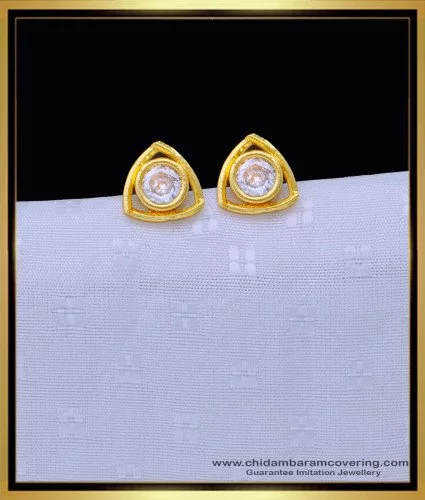 Buy PRS GOLD COVERING -Women's white stone impon five metal earring  (panchaloha) at Amazon.in