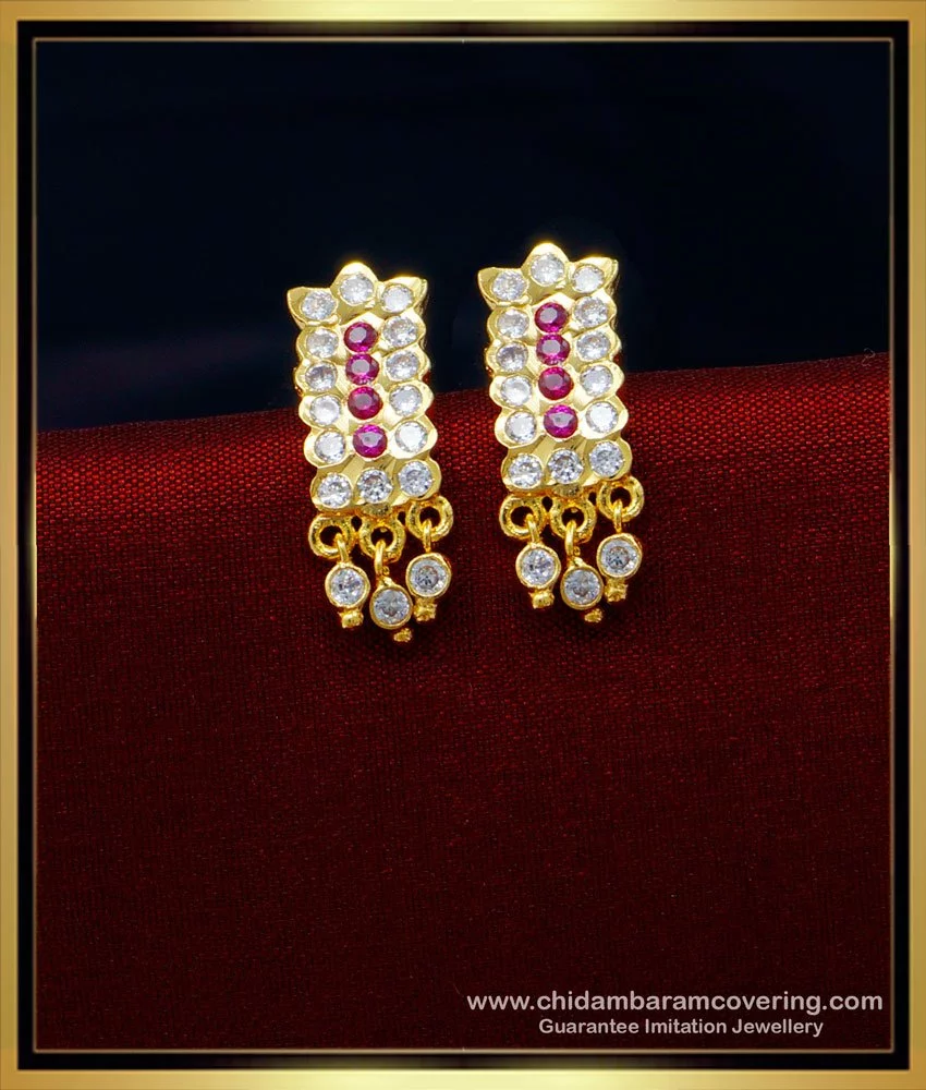 Buy Traditional South Indian Impon Jewellery Daily Use Impon Earrings