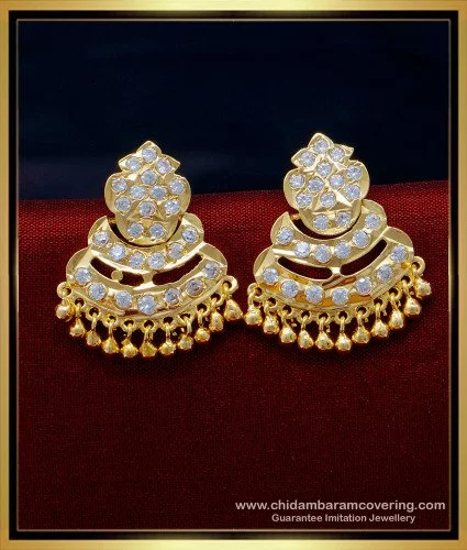 Round American Diamond Earrings at Rs 788/piece in Asansol | ID: 25689515791