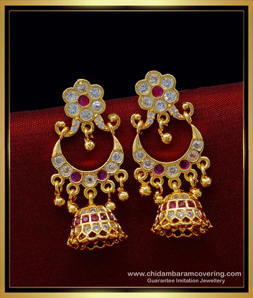 gold covering thodu, imitation five metal jewellery, five metal earring, impon kammal, impon thodu, 