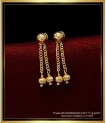ERG1413 - Simple Daily Wear Traditional Gold Design Earrings Imitation Jewellery 