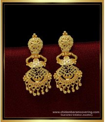 ERG1417 - Real Gold Design Traditional Wedding Earrings Collections for Women 