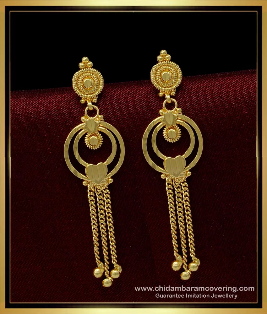 Stylish Trendy Fashionable New Design Round Gold Earring For Ladies at  35000.00 INR in Tarn Taran | D.r Jewellers