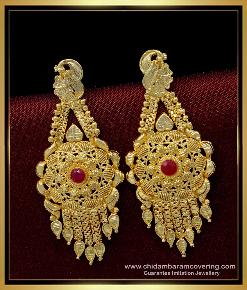 light weight gold earring with weight, earring with price, kammal design, thodu, thongal thodu, kammalu design, kammal jimiki design, Wedding Earrings, Gold Jhumkas, 