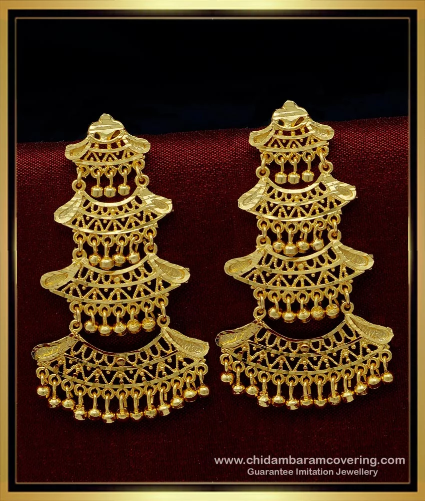 Details more than 275 wedding earrings gold latest