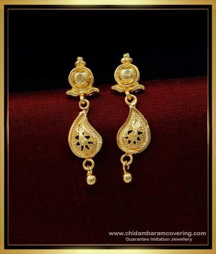 Simple Gold Earrings Collection With Weight And Price || DKjewellers  Earrings Designs - YouTube