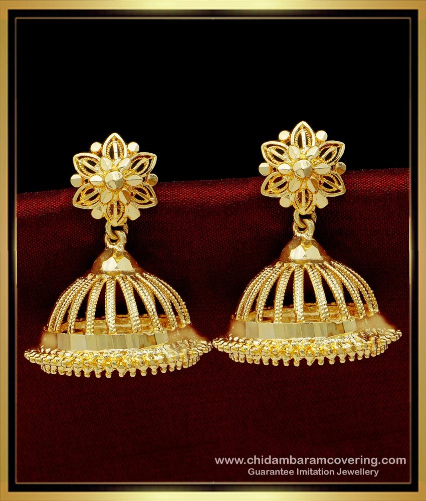 Big Jhumkas Gold, Big Jhumkas for wedding,  big jhumkas online,  bridal jhumkas online shopping,  traditional jhumkas online, jhumka design gold earrings