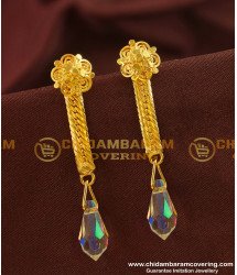 ERG146 - Designer Long Chain Hanging Crystal Earrings Guarantee Jewellery Buy Online 