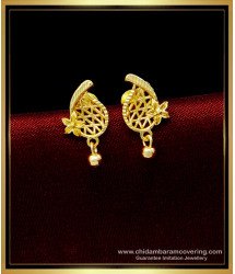 ERG1493 - Unique Mango Design Gold Plated Small Stud Earrings for Daily Use