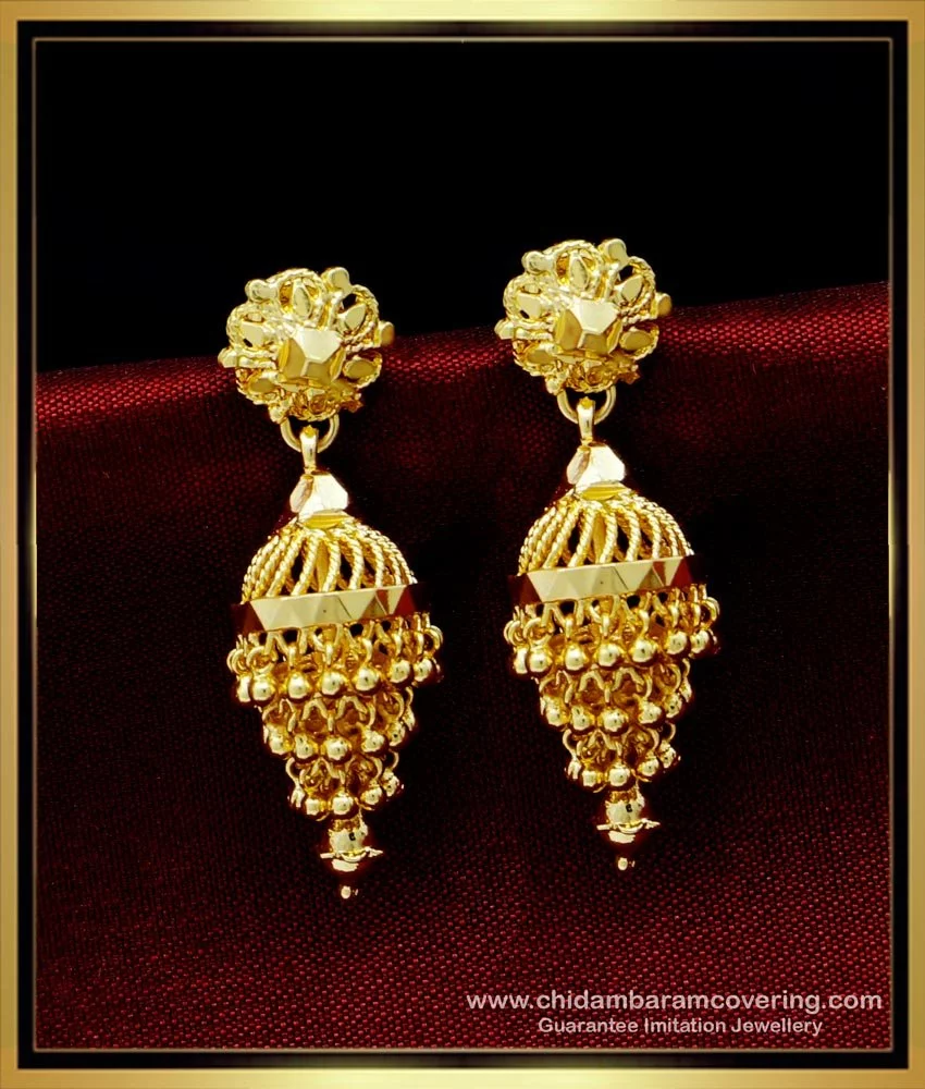 Paliwal Jewelers - NIKHAAR #GOLD #JHUMKA:JH011: #Yellow #goldearrings (6.85  grams - 22 KT). Send Inquiry For The Price #Shop #online from:  https://bit.ly/33duZ3l | Facebook