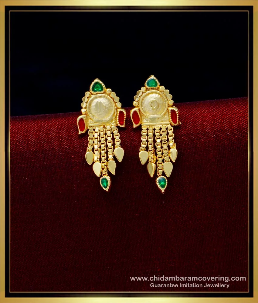 Buy Most Beautiful Unique Peacock Design One Gram Gold Stud Earring Buy  Online