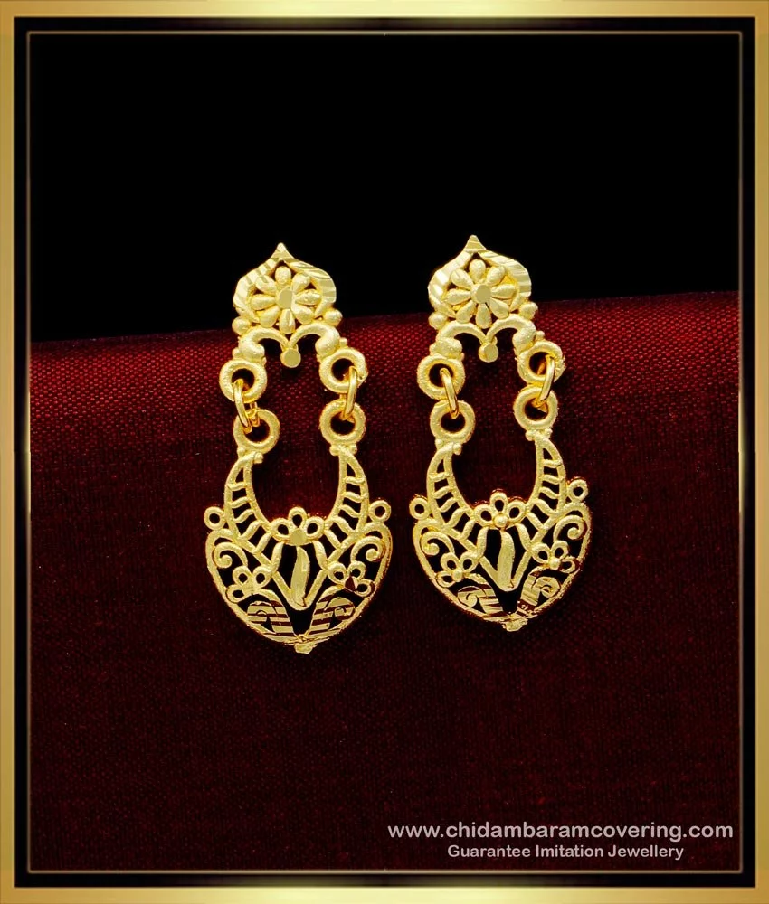 Small Gold Earrings Designs For Daily Use/New 72 design-2023
