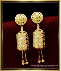 ERG1534 - Unique Gold Plated Jhumkas Earrings Type Latest Danglers Jhumkas for Women 