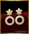 gold covering thodu, imitation five metal jewellery, five metal earring, impon kammal, impon thodu, impon earrings, ruby stone earrings, pink stone earrings, 