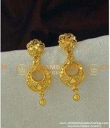 ERG297 - Stunning Gold Earring Design One Gram Guarantee Earrings buy Online
