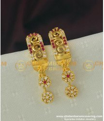 ERG302 - Latest Gold Plated AD Stone Earring Design Buy Online Shopping 