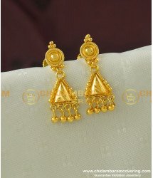 ERG336 - Daily Wear Gold Plated Light Weight Earring Collection Buy Online