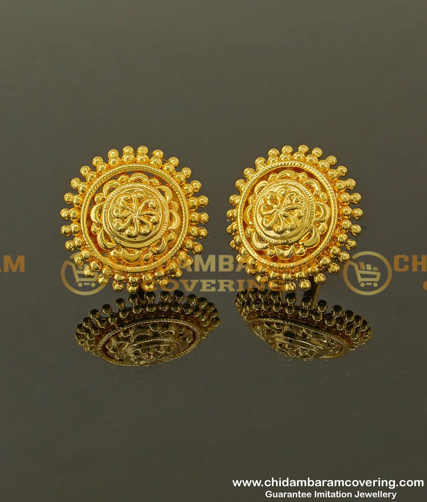 ERG350 - Traditional Flower Design Studs for Women Micro Plating Jewelry Buy Online