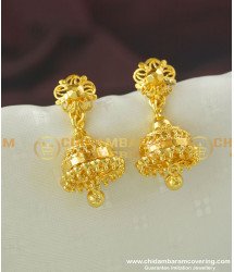 ERG356 - One Gram Gold Daily Wear One Gram Gold Jhumkas Designs Buy Online