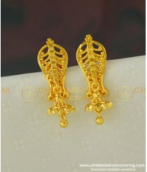 ERG394 - Latest Daily Wear Stunning Gold Designs Studs Gold Plated Earring Online