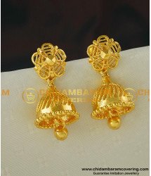 ERG402 - Traditional Jimiki Kammal Designs South Indian Jhumkas Earring Collections Online