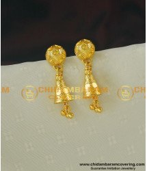 ERG405 - Unique Golden Color Cone Shape Jhumkas Earring Collections Online