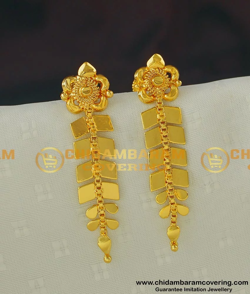 Latest lightweight gold earrings designs - YouTube | Gold earrings for  kids, Gold earrings designs, Latest earrings design