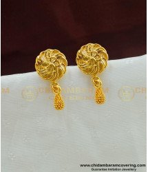 ERG452- Kerala Style Flower Design Trendy Earrings Model Gold Plated Jewellery 