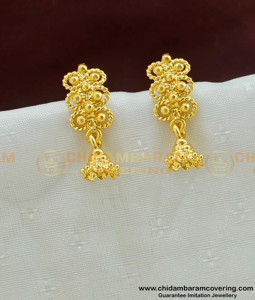 ERG461 - Cute Light Weight Gold Design Trendy Earrings Gold Plated Jewelry 
