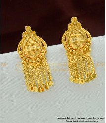 ERG476 - Latest Kerala Model Daily Wear Gold Plated Ear Studs Designs Online