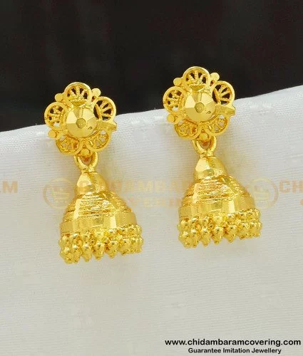 Gold Earring Designs For Daily Use  Blingvine