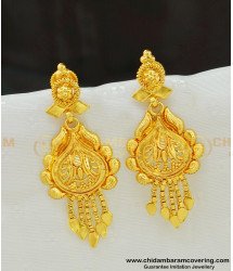 ERG541 - Daily Wear Light Weight Gold Inspired Earrings Gold Covering Jewellery 