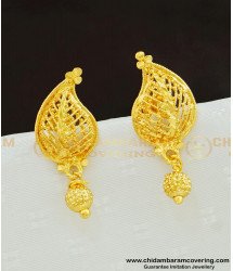 ERG608 - Unique Mango Design One Gram Gold Guarantee Earring for Women