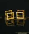 ERG642 - Unique Pattern Diamond Hoop Earrings Square Shape Gold Plated Earrings Online 