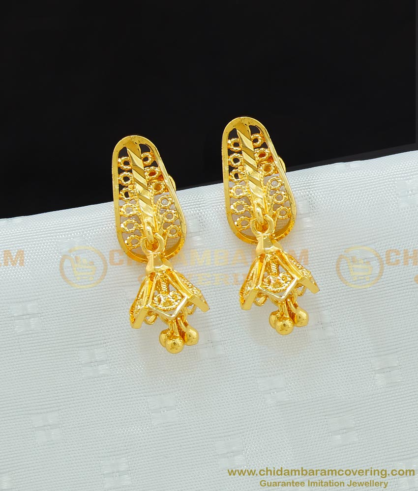 ERG662 - Trendy Small Gold Earring Design Gold Plated Jewelry buy Online