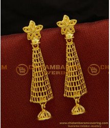 ERG708 - New Fashion Modern Hanging Jhumka Long Dangle Earrings Design Buy Online