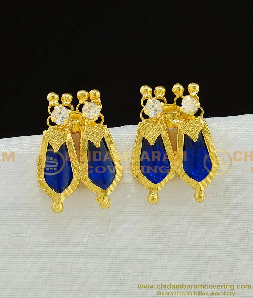 Light Weight Jew Golden Ladies Gold Earrings, 4inch at Rs 100/piece in Noida