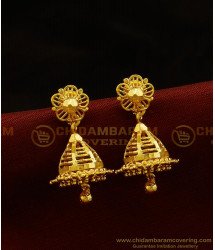 ERG888 - One Gram Gold Plated Jhumkas Collections Indian Fashion Jewelry Online 